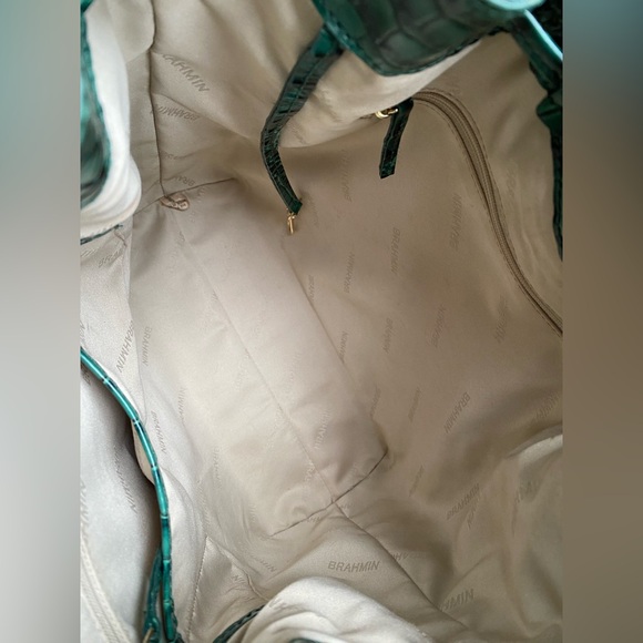 5⭐️SELLER!! 🐊🐊EMERALD MELBOURNE Brahmin MARLOWE - Picture 8 of 16